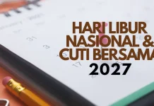 Inilah Hari Libur Nasional & Cuti Bersama 2027, Resmi!