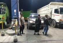 Polisi Patroli Malam di SPBU Sumbersuko Lumajang