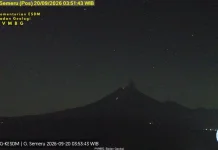 Kemlabi Erupsi Tinggi Kolom Abu Semeru Mencapai 300 Meter