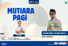 Mutiara Pagi RRI Jember: Jadikan Kesadaran Kematian Landasan Moral Hidup