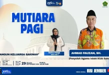 Kajian Mutiara Pagi RRI Jember: Landasan Iman dan Takwa dalam Berumah Tangga