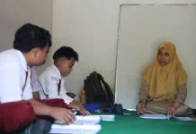 Siswa SDN 1 Sumberanget Tetap Belajar di tengah Renovasi Gedung