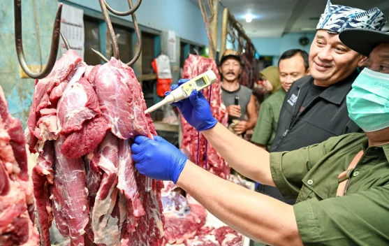 Dispertan Pastikan Daging Aman jelang Lebaran