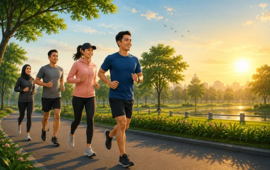 Jogging Pagi Bantu Jaga Kesehatan dan Tingkatkan Kebugaran Tubuh