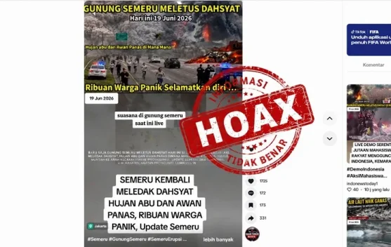 Cek Fakta Informasi Gunung Semeru
