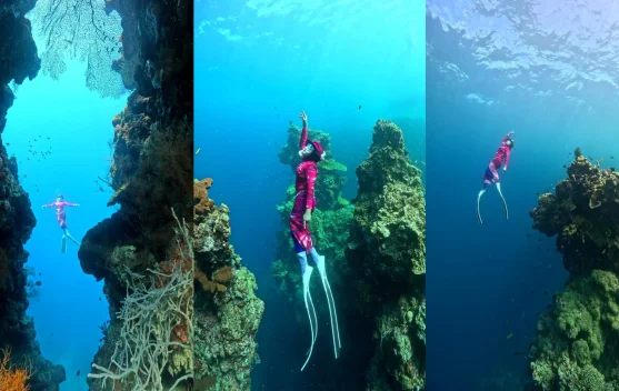 Surga Bawah Laut "Menjangan Cave" Memikat Freediver dari Berbagai Daerah