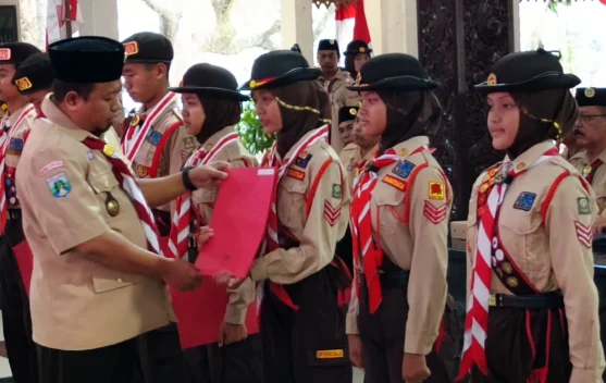 Wabup Bondowoso Lepas Kontingen Pramuka Menuju Jambore Nasional XII