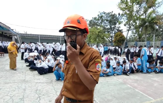 Peka Kondisi Alam, SMPN 9 Jember Didapuk Sebagai Satuan Pendidikan Aman Bencana
