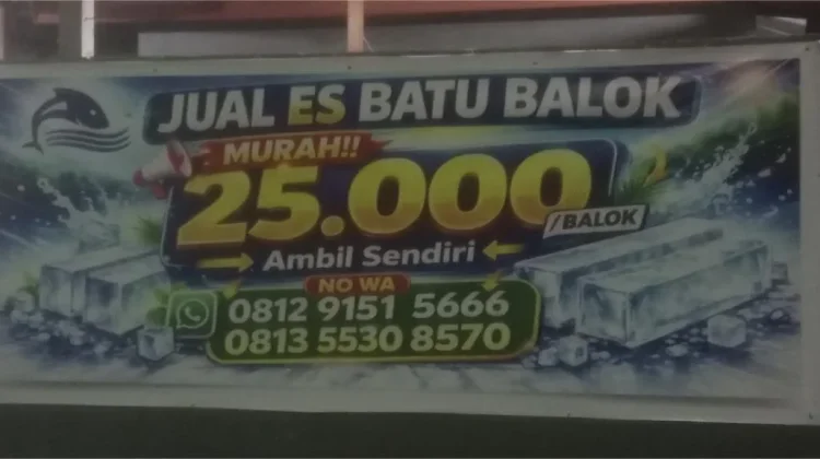 Es batu balok murah, CV AIL Siap Bantu Nelayan lokal