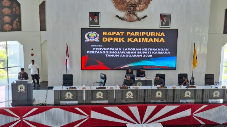DPRK Kaimana Gelar Paripurna Penyampaian LKPJ Bupati Tahun Anggaran 2025