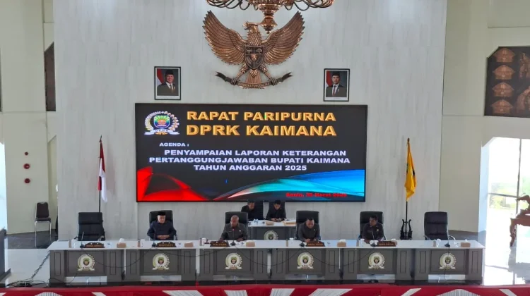 Ketua DPRK Kaimana Sampaikan Tiga Catatan Penting dalam Paripurna LKPJ Bupati