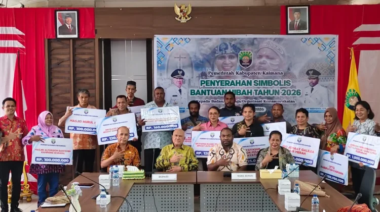 Pemkab Kaimana Salurkan Hibah 2026 ke 16 Lembaga