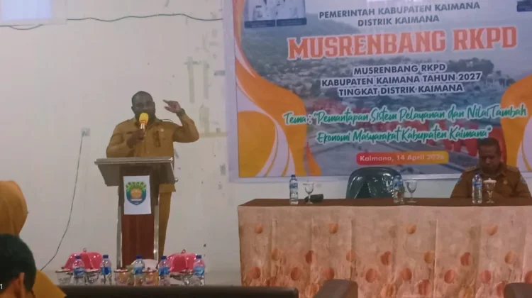 Wabup Kaimana Tekankan Program Musrenbang Harus Tepat Sasaran