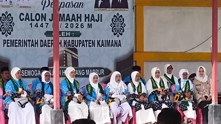 Pelepasan 16 Calon Jemaah Haji Kaimana Berlangsung di Masjid Baiturrahim