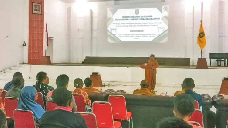 Asisten I Setda Kaimana Buka Bimtek Pendampingan Kampung Samisaka