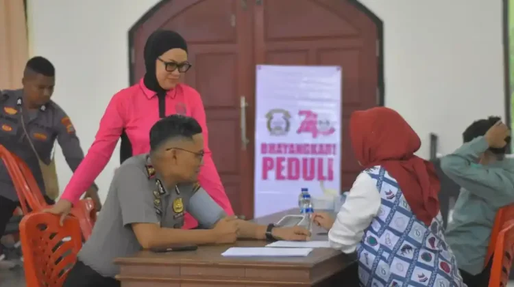 Sambut HUT Bhayangkara ke-80, Polres Kaimana Gelar Aksi Donor Darah