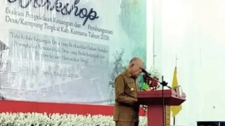 Bupati Kaimana Buka Workshop Evaluasi Keuangan Kampung Bersama BPKP