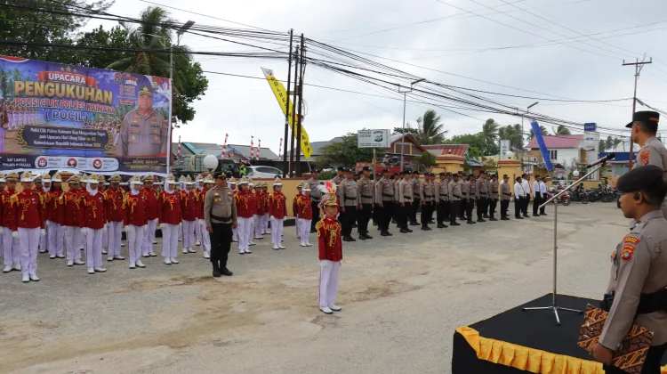 Polisi Cilik Kaimana Dikukuhkan jelang HUT RI Ke-81
