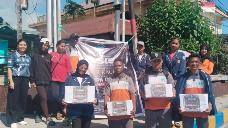 OSIS SMK Negeri 2 Kaimana Galang Dana Korban Gempa NTT
