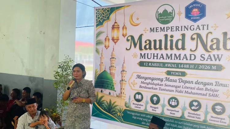 Maulid Nabi di SMAN 2 Kaimana Tekankan Pentingnya Literasi