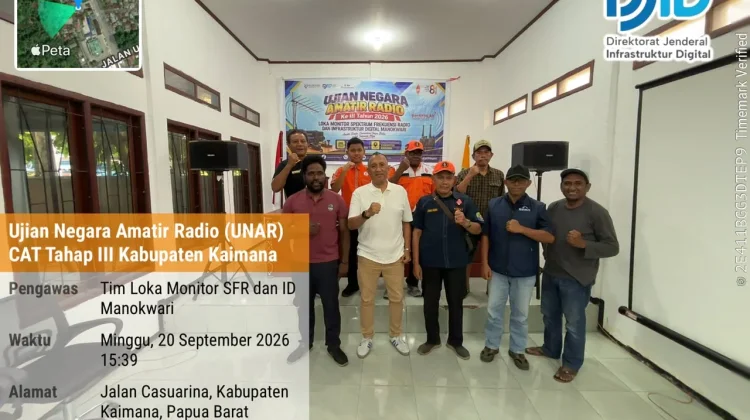 UNAR di Kaimana, ORARI Dorong Amatir Radio Berperan dalam Komunikasi Kebencanaan