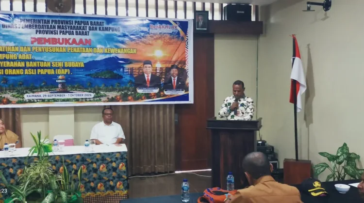 DPMK Papua Barat Gelar Pelatihan Kewenangan Kampung Adat Kaimana