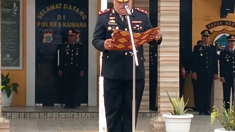 Wakapolres Kaimana Kompol Alexander Pimpin Upacara Hari Kesaktian Pancasila