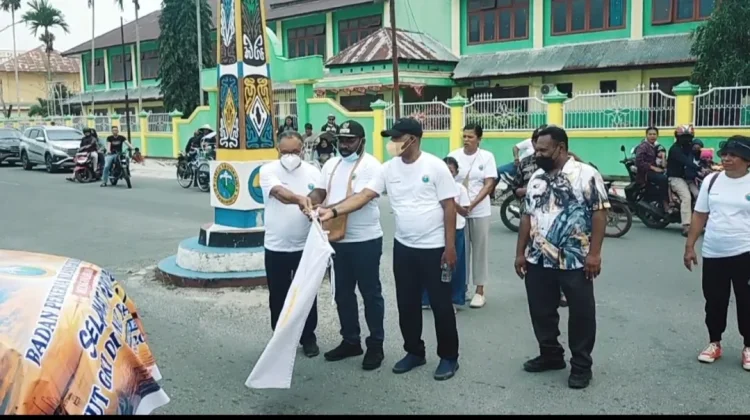 Ratusan Jemaat GKI Kaimana Meriahkan Konvoi HUT ke-70