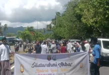 Hadrat Akbar Hari Ketiga Idulfitri di Kaimana Berlangsung Aman dan Lancar
