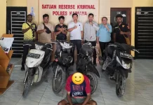 Residivis Curanmor Dibekuk, Polisi Amankan Empat Motor