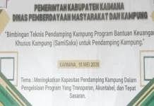 Inspektorat Kaimana: Pendamping  Samisaka Tidak Alergi untuk berkoordinasi
