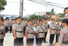 Kapolres Kaimana Pimpin Sertijab Sejumlah Pejabat Utama