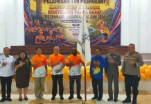 Kontingen Pesparawi Kaimana Resmi Dilepas Bupati Hasan Achmad