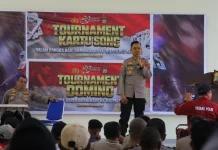 Polres Kaimana Buka Turnamen Song dan Domino Hari Bhayangkara