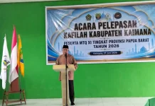Bupati Kaimana Lepas Kafilah Kaimana Sebagai Peserta MTQ XI Provinsi Papua Barat