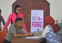 Sambut HUT Bhayangkara ke-80, Polres Kaimana Gelar Aksi Donor Darah