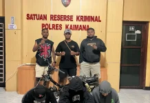 Tim URC Polres Kaimana Amankan Tiga Terduga Pelaku Curanmor