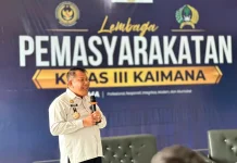 Kakanwil Ditjenpas Papua Barat Kunjungi Lapas Kelas III Kaimana