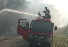 Api Meluas saat Kemarau, Yonif TP 864/NN Imbau Warga Tak Bakar Lahan