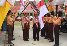 SMP YAPIS Kaimana Sambut Kepulangan Peserta Jamnas XII