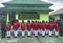 Binaan Yonif TP 864/NN Raih Prestasi Lomba Ketangkasan PBB HUT TNI ke-81