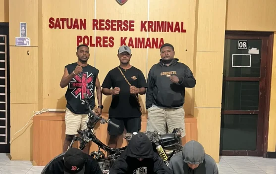 Tim URC Polres Kaimana Amankan Tiga Terduga Pelaku Curanmor