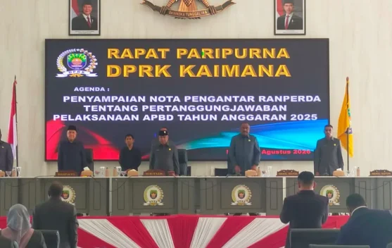 DPRK Kaimana Gelar Paripurna Bahas Ranperda Pertanggungjawaban APBD 2025