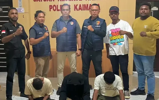 URC Satreskrim Polres Kaimana Amankan Tiga Terduga Penjambretan