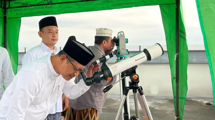 Cuaca Mendung, Rukyatul Hilal di Jombang Tidak Terlihat