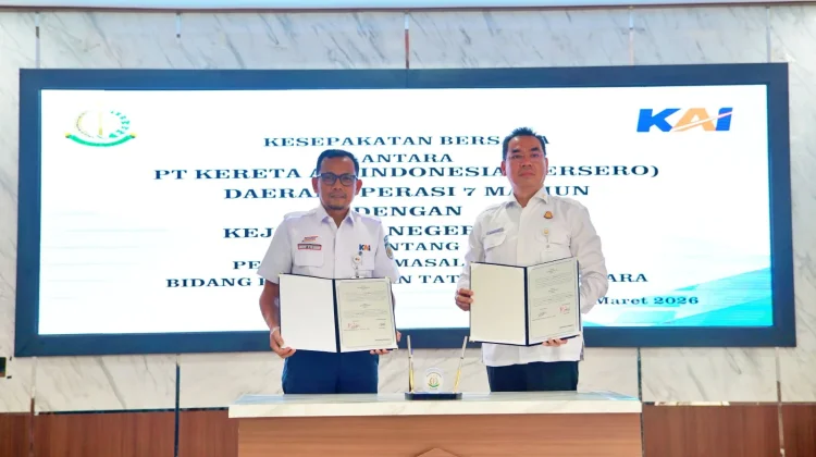 KAI Daop 7 Madiun dan Kejari Blitar MoU Penanganan Masalah Hukum