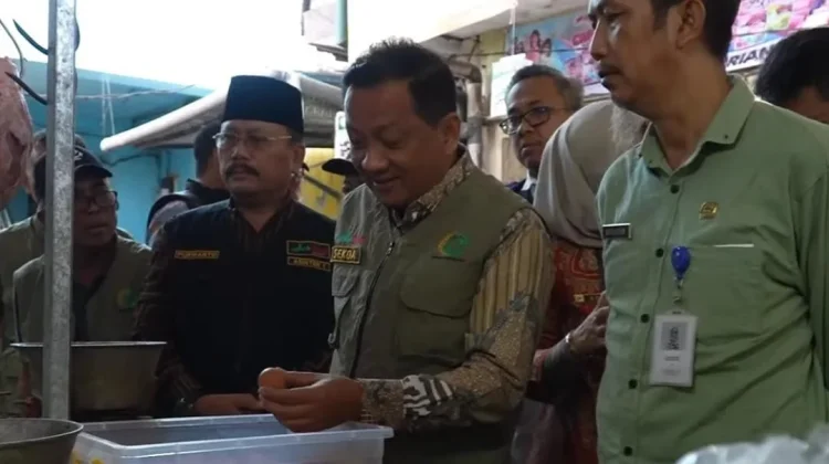 Mendekati Lebaran, Satgas Pangan Jombang Intensifkan Pantauan Harga Bapok