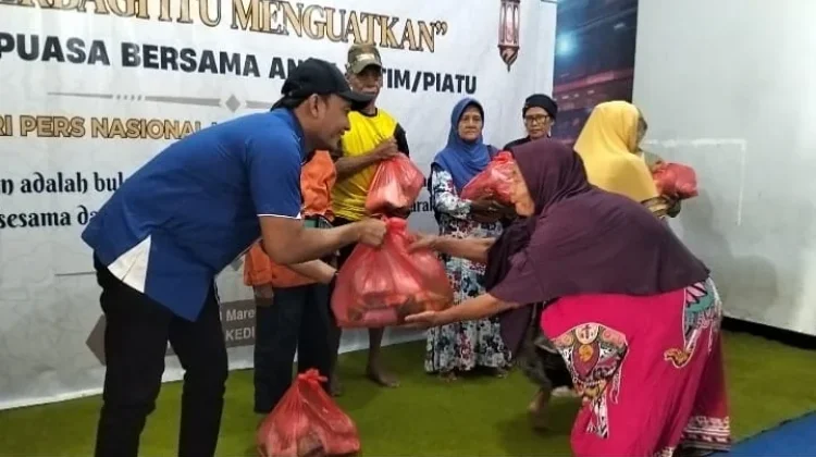 Rangkaian HPN 2026, PWI Kediri Raya Berbagi Sembako