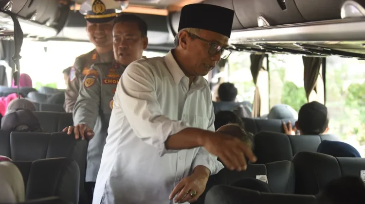 Ratusan Peserta Antusias Ikut Balik Gratis dari Kota Kediri