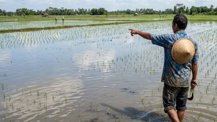 Curah Hujan Tinggi, Afvoer Watudakon Kembali Sebabkan Banjir di Jombang